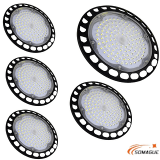 Kit 5 Luminaria Ufo Led 150w Highbay Galpao Bivolt Industrial