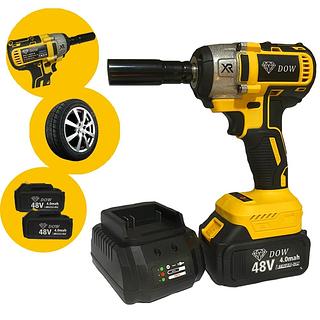 Parafusadeira Furadeira e Chave De Impacto Sem Fio 48v 2 Baterias Bivolt