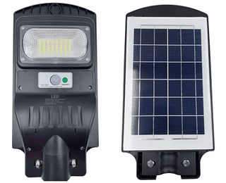 Luminária Solar Pública 50w Poste Rua Led Com Sensor Frio