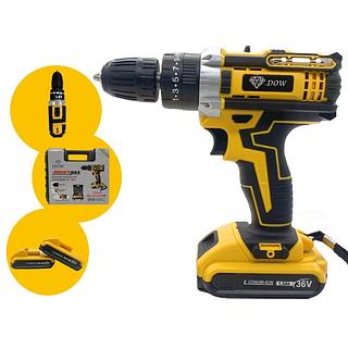 Kit Furadeira E Parafusadeira Sem Fio Maleta 36v 2 Bateria